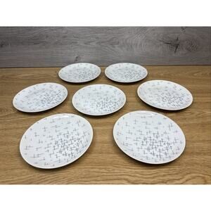 Arzberg CROSSROADS Germany 6” bread plate -set Of 7